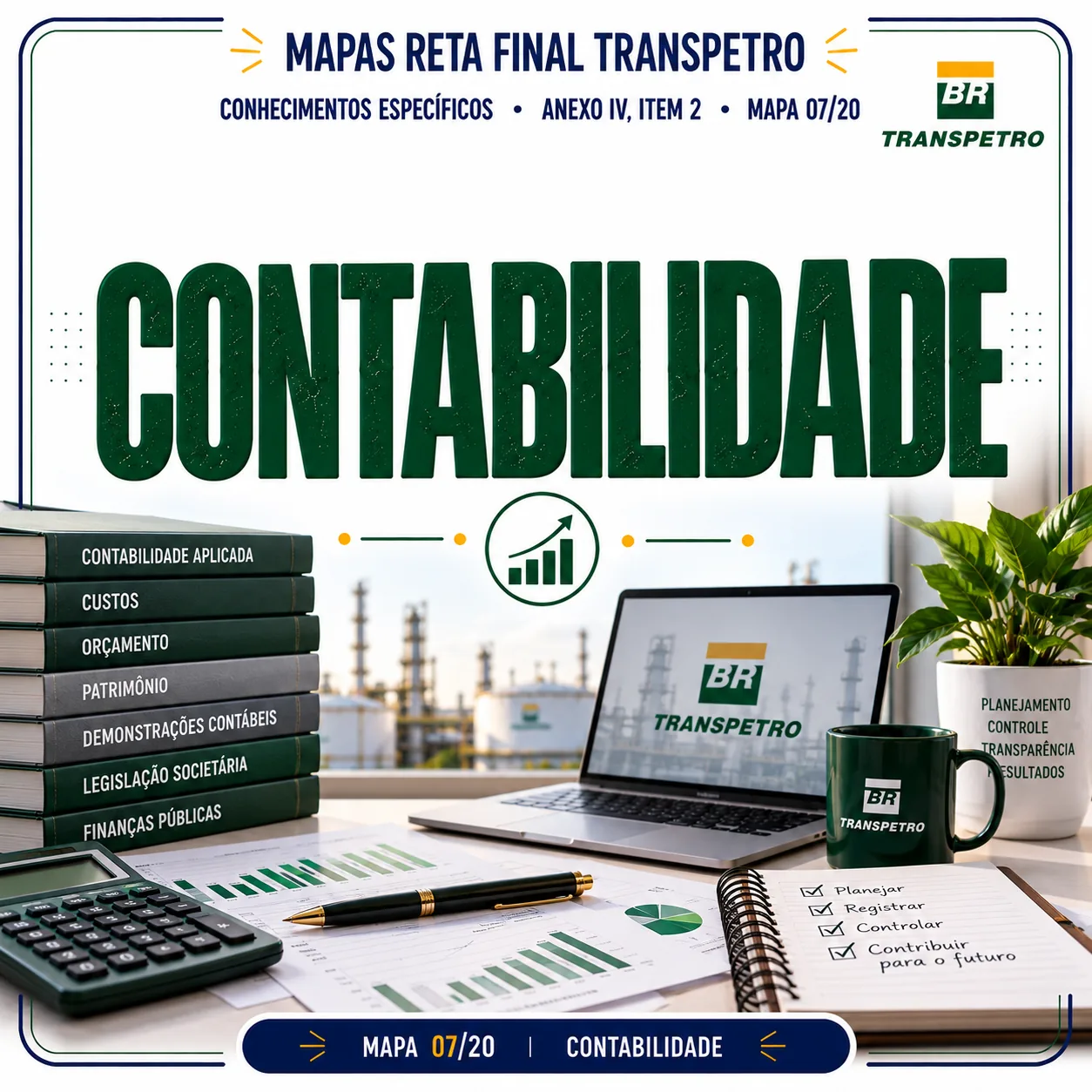 Mapas Visuais Completos da Competência Contabilidade