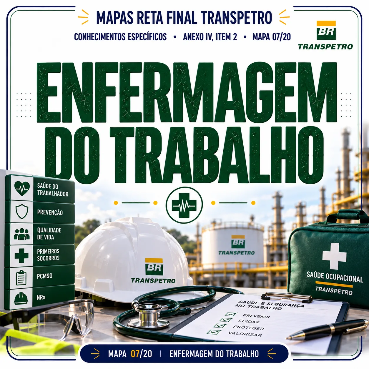 Mapas Visuais Completos da Competência Enfermagem do Trabalho