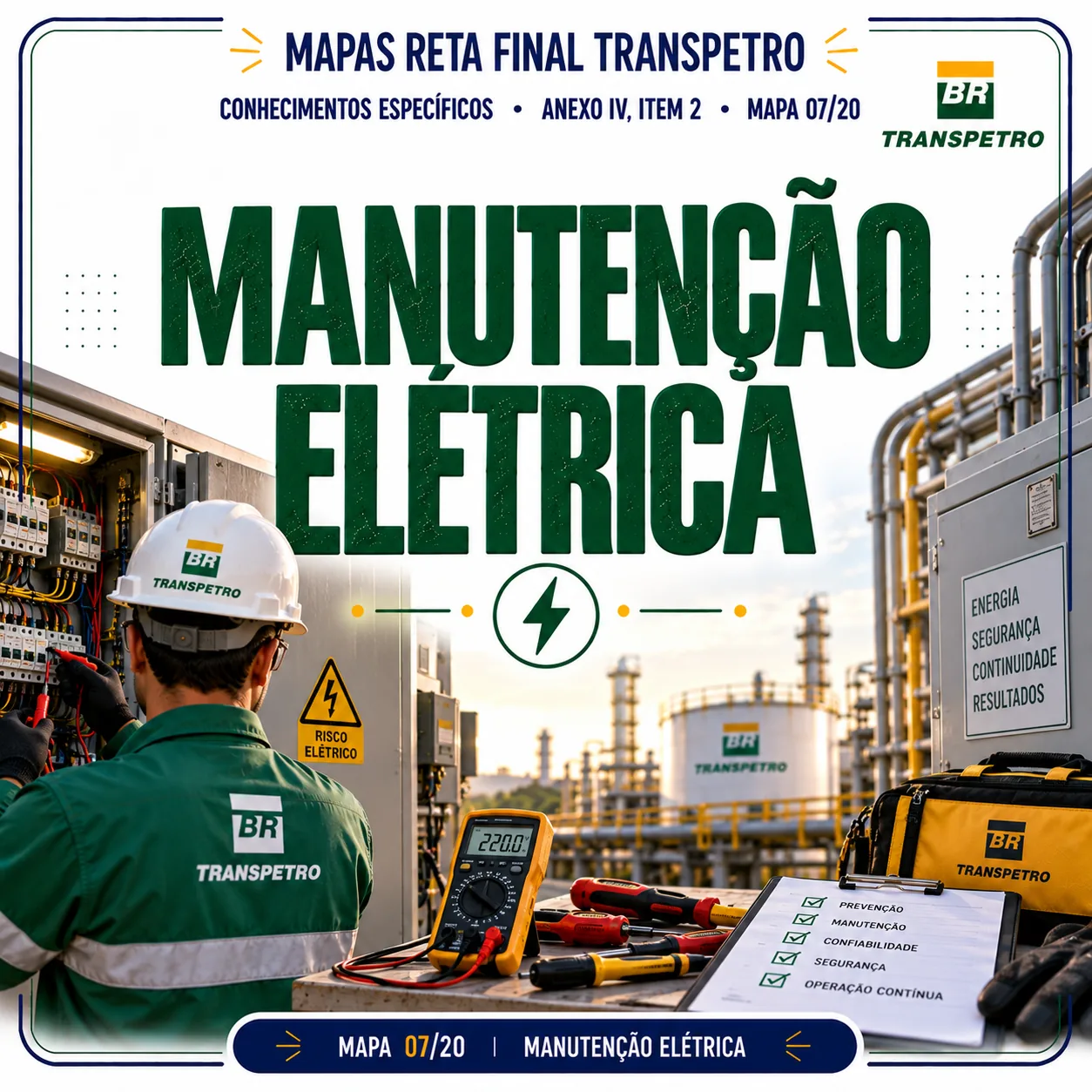 Mapas Visuais Completos da Competência Manutenção Elétrica