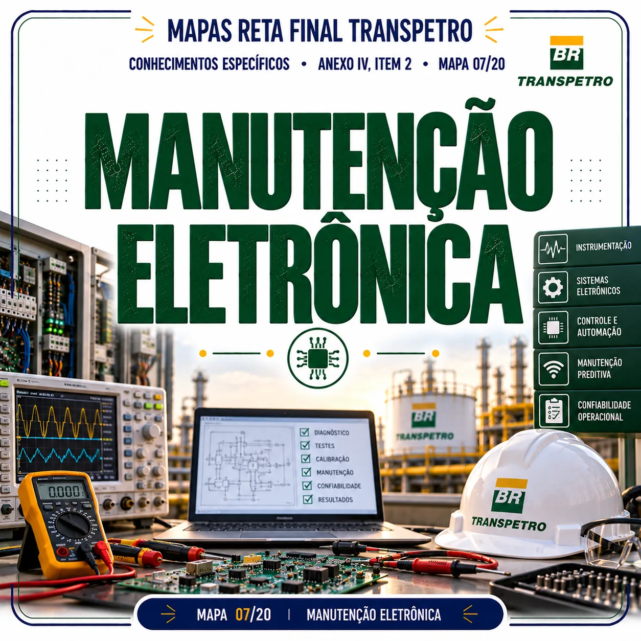 Mapas Visuais Completos da Competência Manutenção Eletrônica