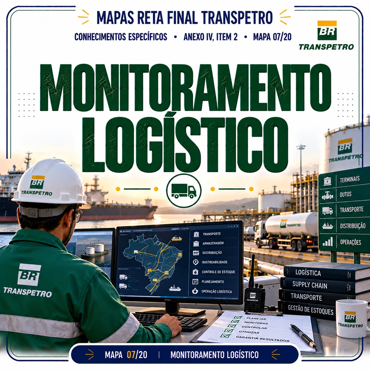 Mapas Visuais Completos da Competência Monitoramento Logístico