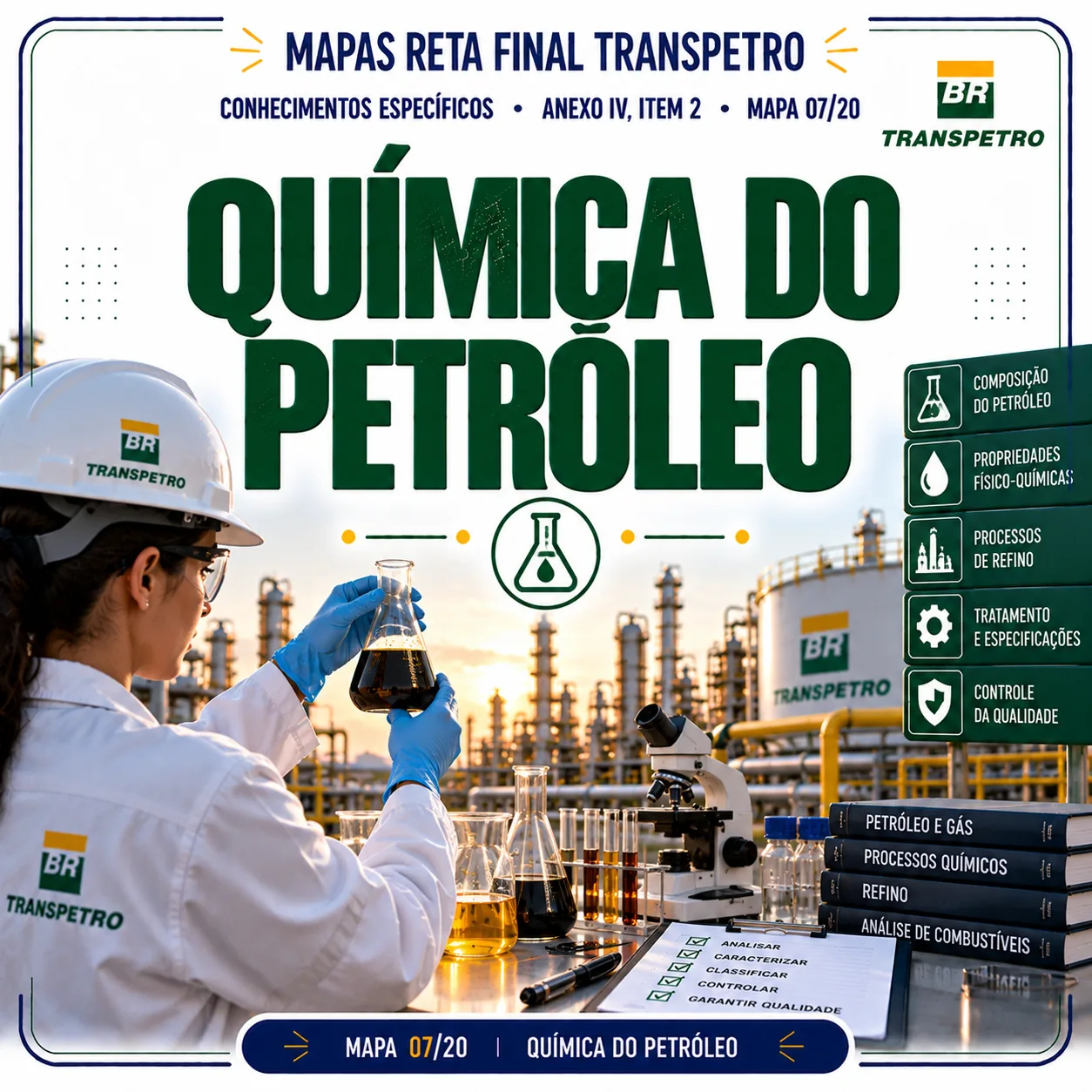 Mapas Visuais Completos da Competência Química do Petróleo