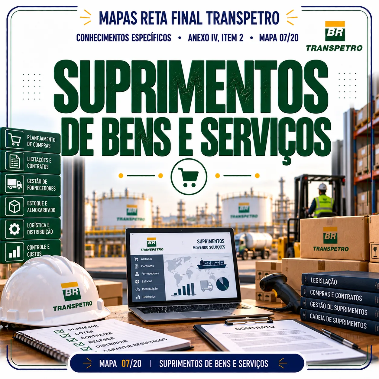 Mapas Visuais Completos da Competência Suprimentos de Bens e Serviços