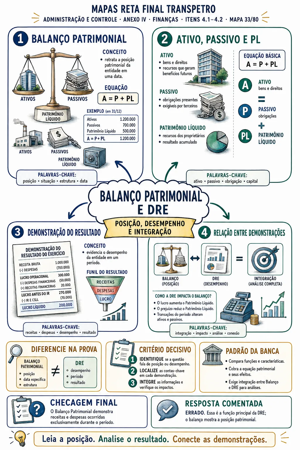 Exemplo de mapa de Administração e Controle