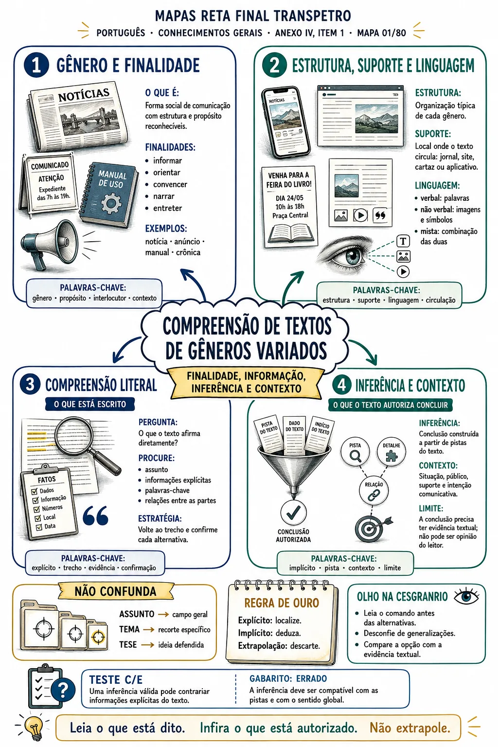Exemplo de mapa de Português