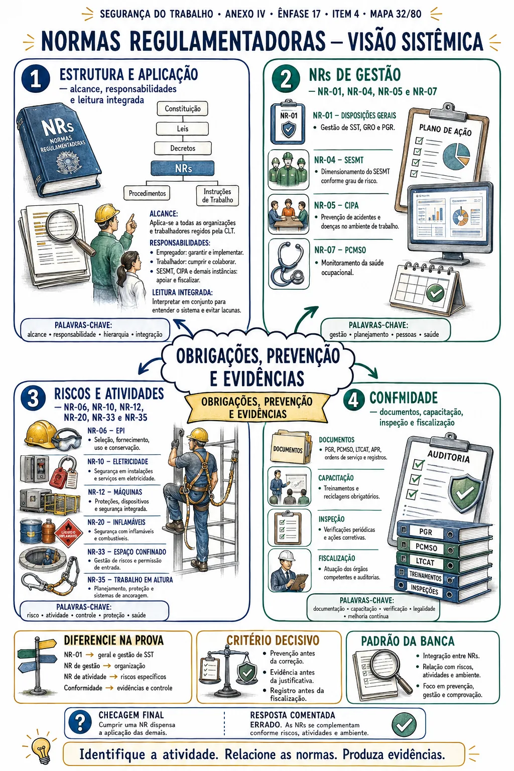 Exemplo de mapa de Segurança do Trabalho